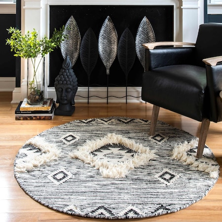 Nuloom Savannah Moroccan Tasseled Wool Area Rug 8ft SPMO01A-R808
